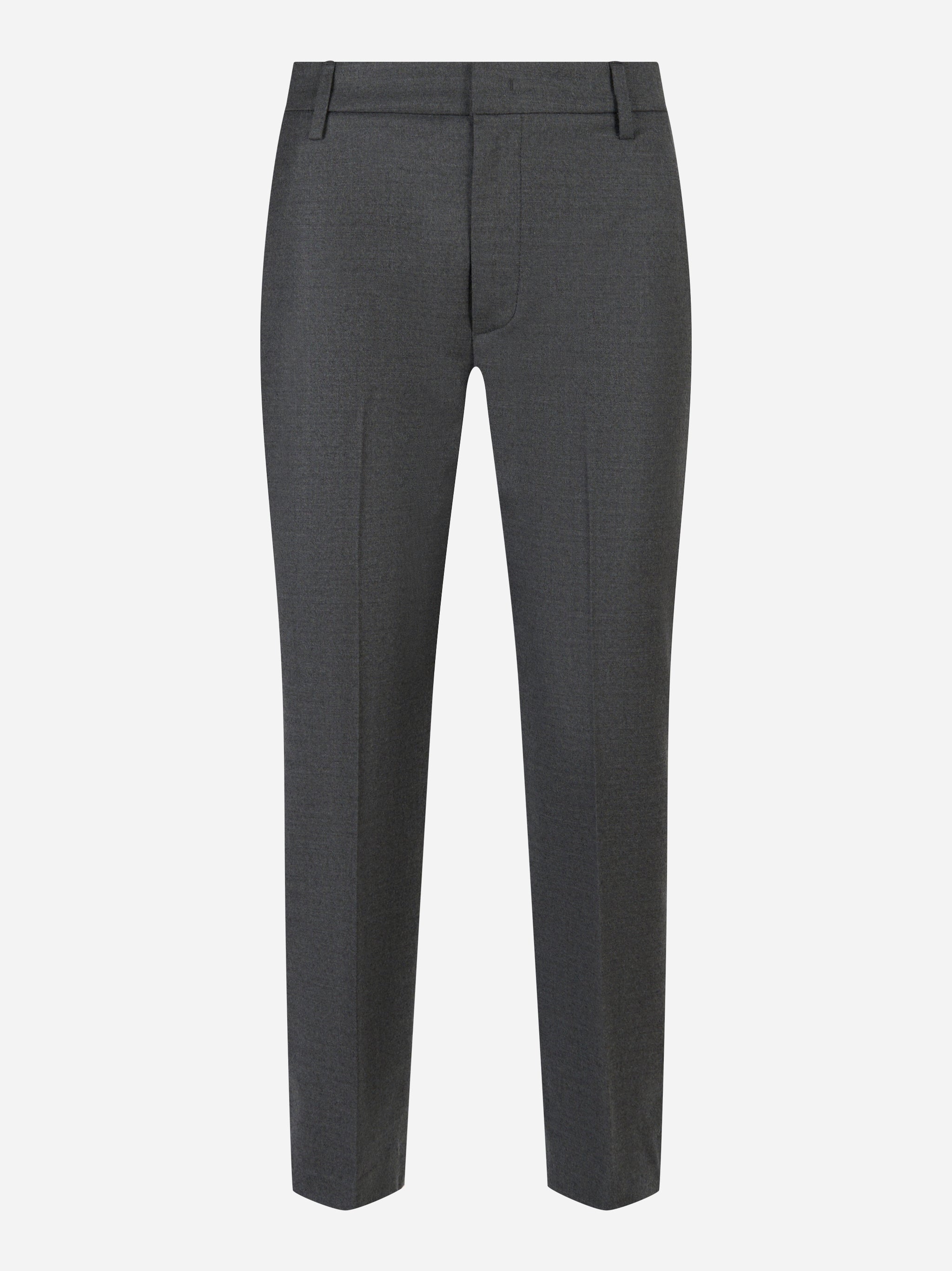 Pantalone Nima loose fit in lana stretch Grigio