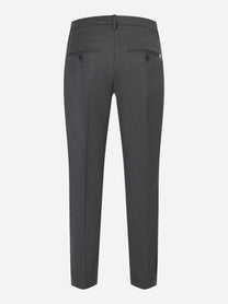 Pantalone Nima loose fit in lana stretch Grigio