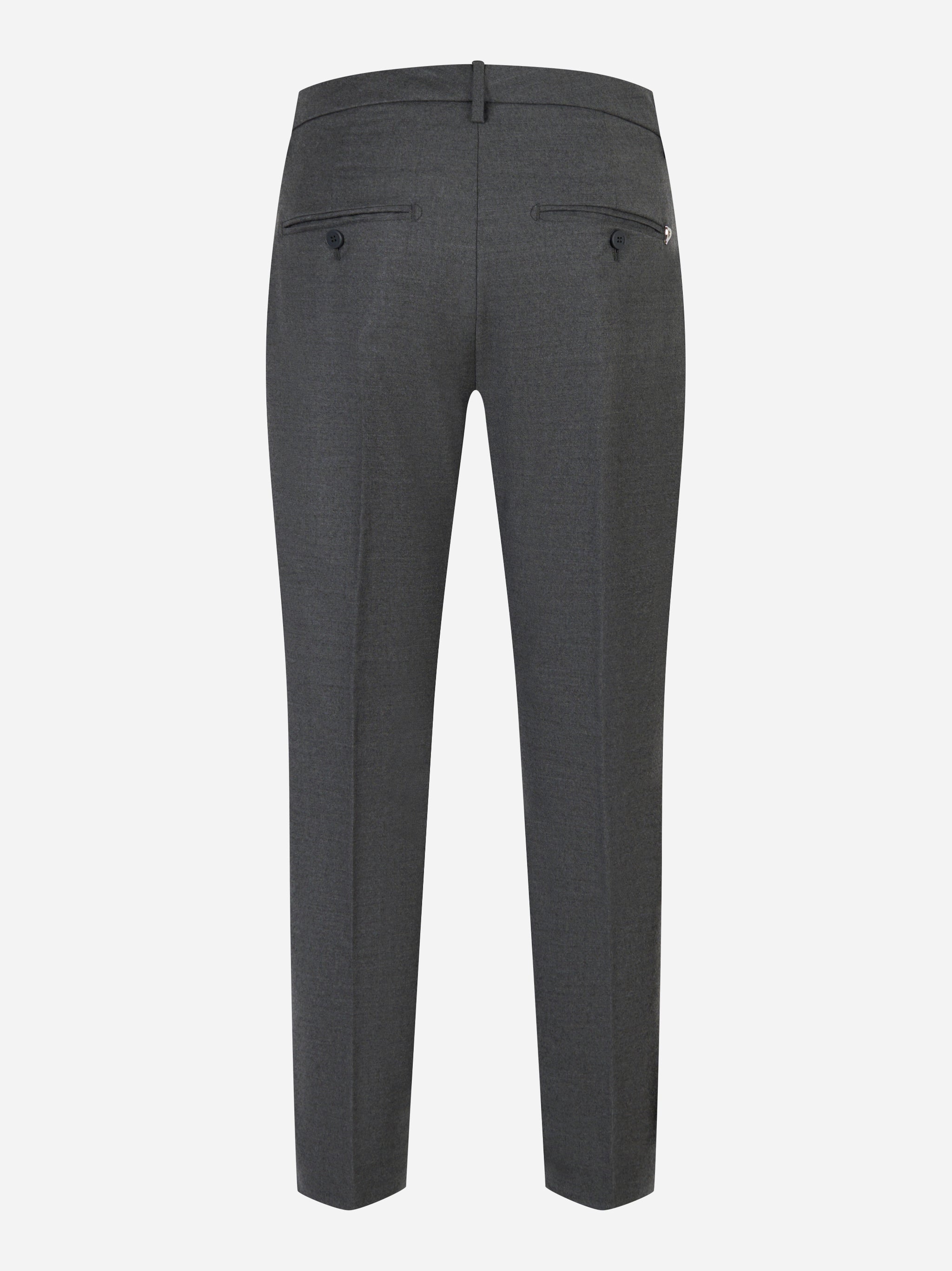 Pantalone Nima loose fit in lana stretch Grigio