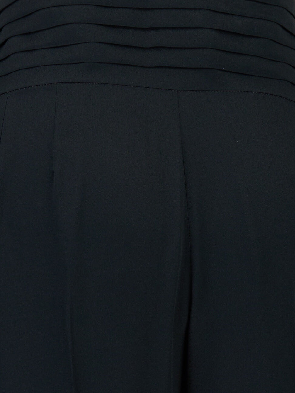 Pantalone vita alta con cintura smoking Nero