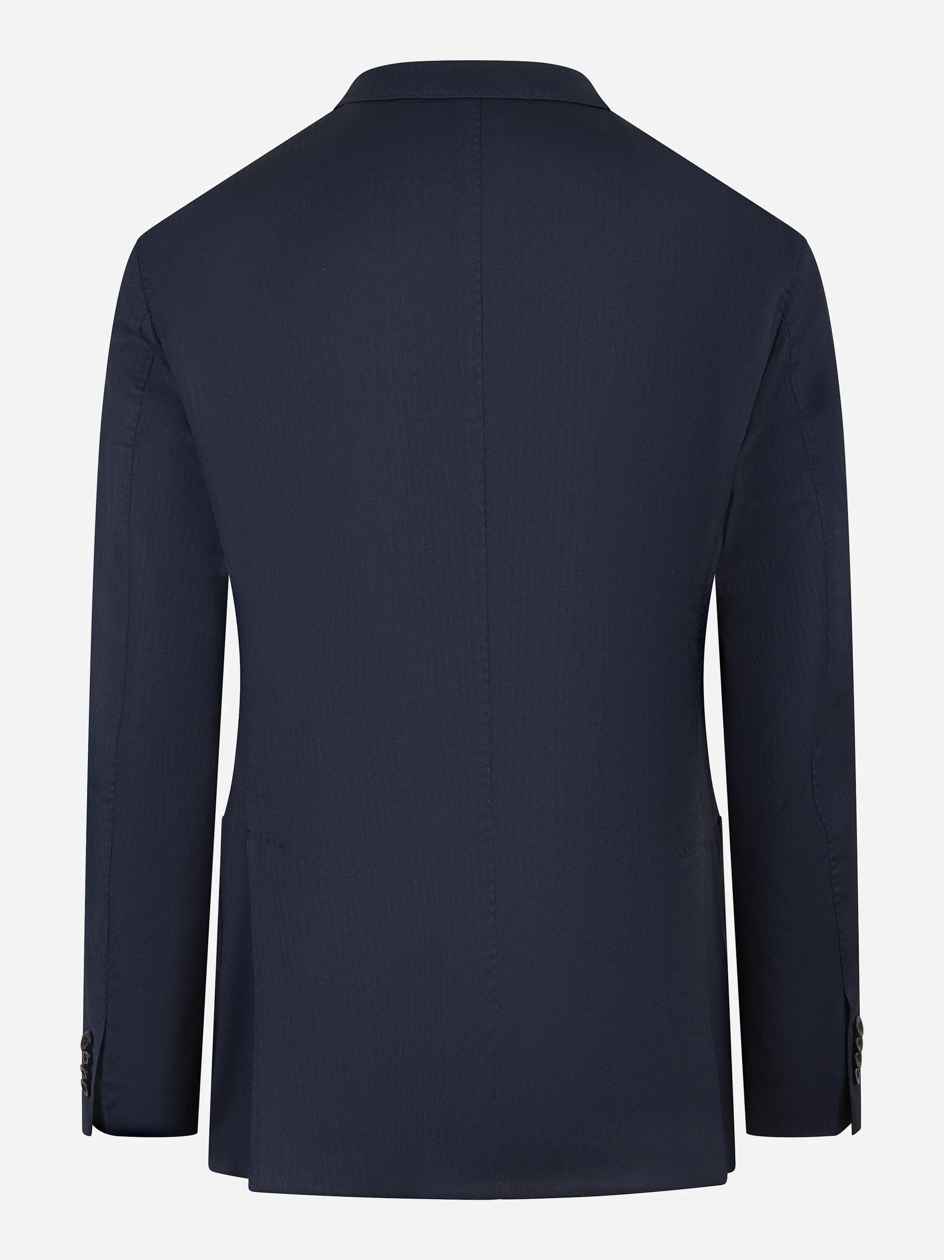 Blazer monopetto in lana e seta