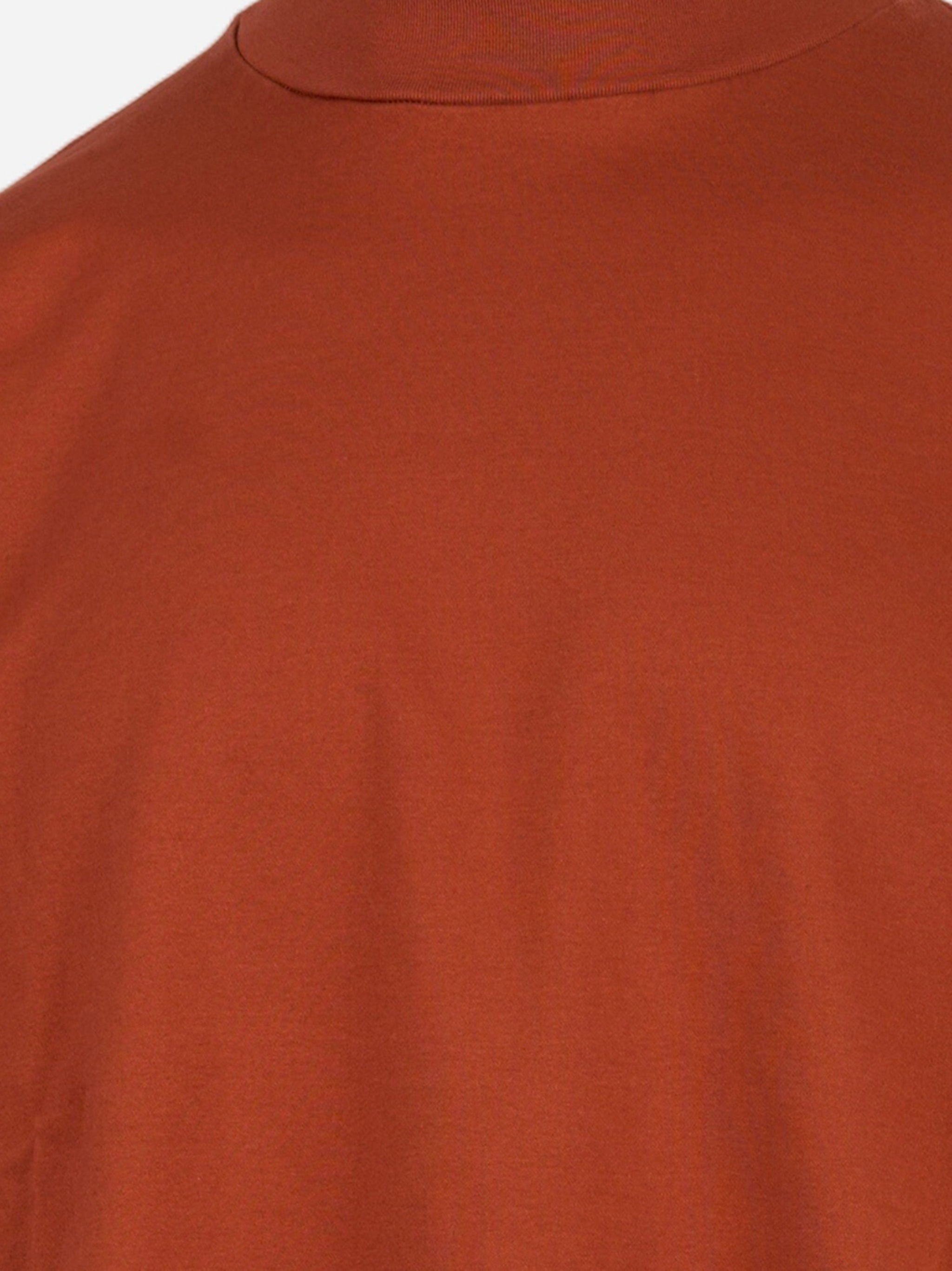 T-shirt girocollo oversize Marrone