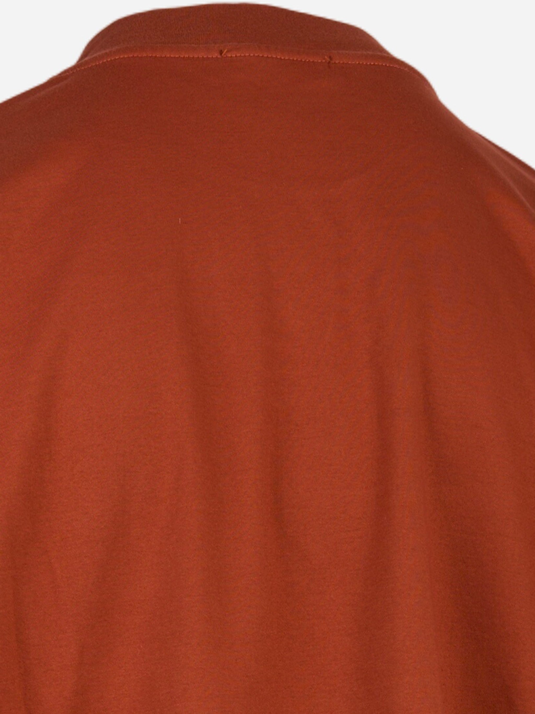 T-shirt girocollo oversize Marrone