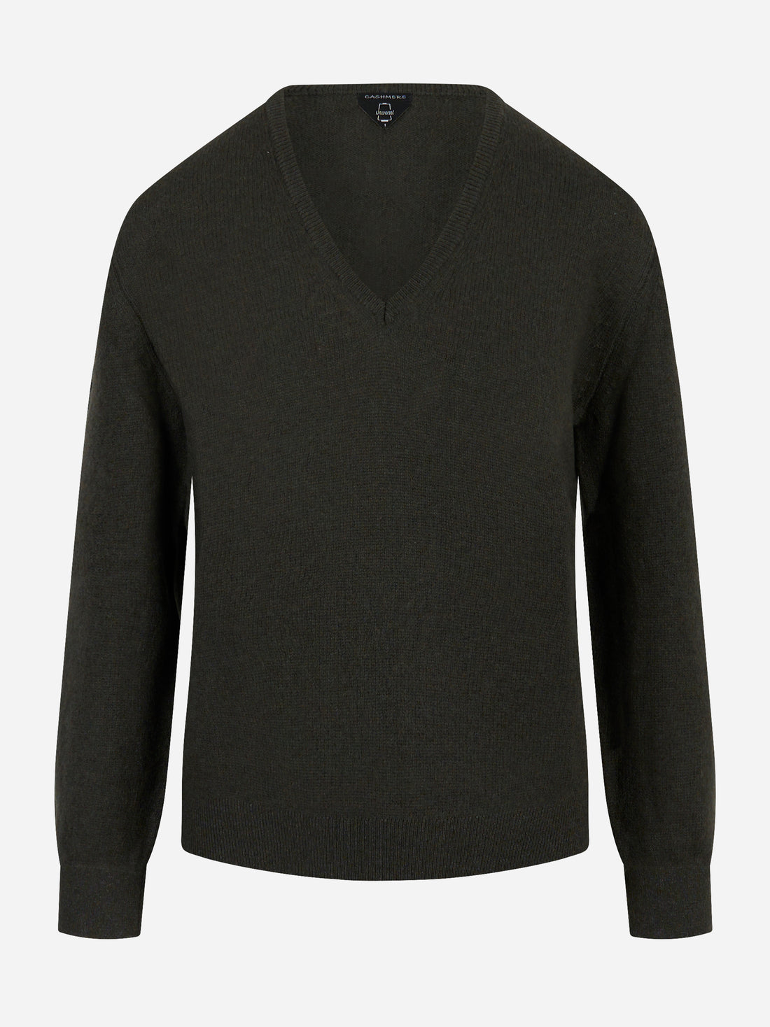 Maglia scollo V in cashmere Verde