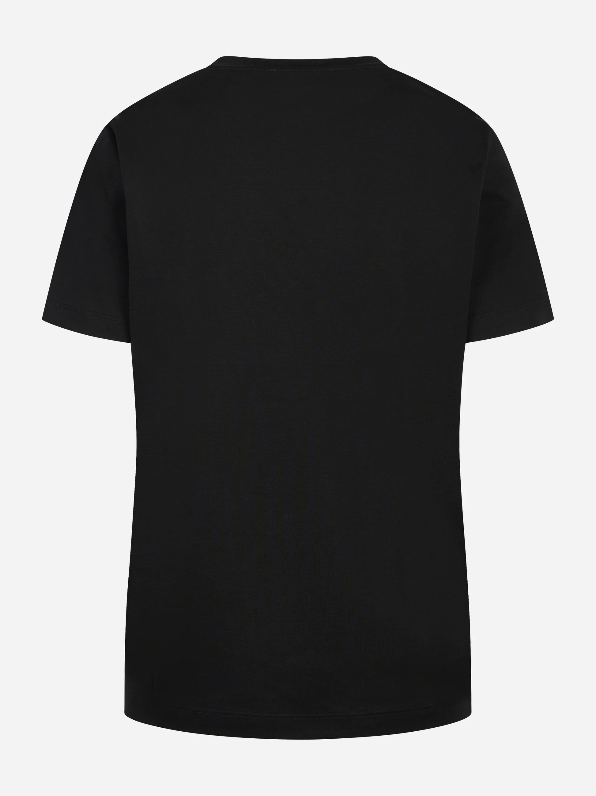 T-shirt manica corta con logo nera
