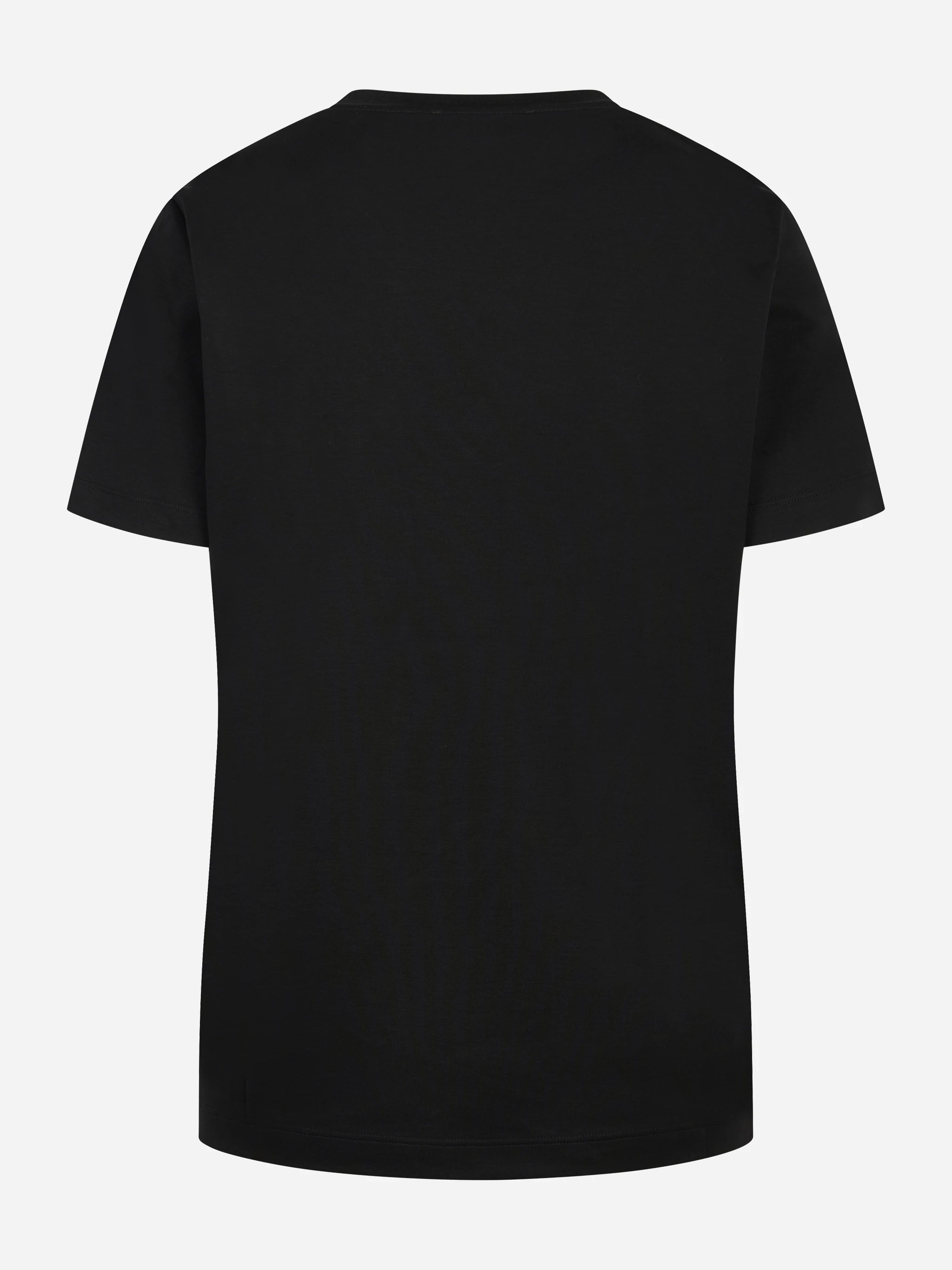 T-shirt manica corta con logo nera