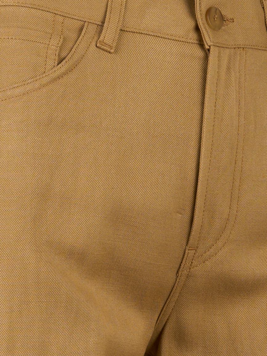 Pantalone Amber wide leg in viscosa e lino Marrone