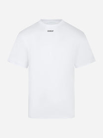 T-shirt bianca manica corta con logo