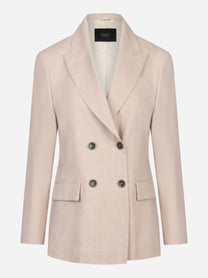 Blazer doppiopetto in Cotone e Lino