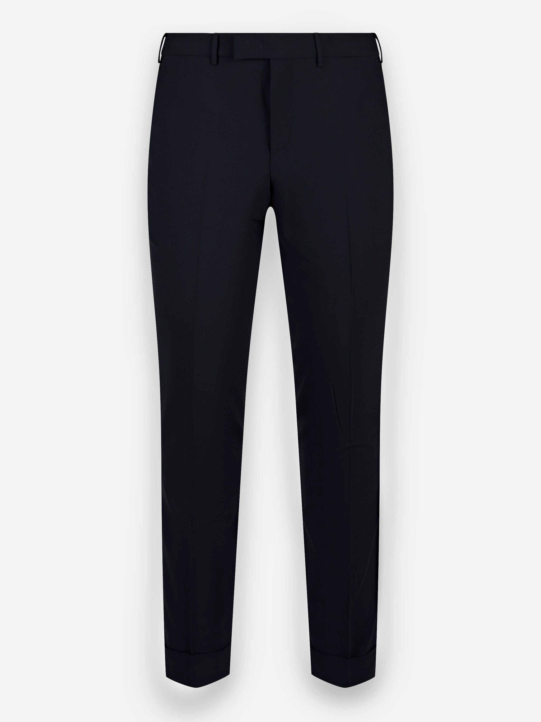 Pantalone slim fit in lana stretch Master Blu