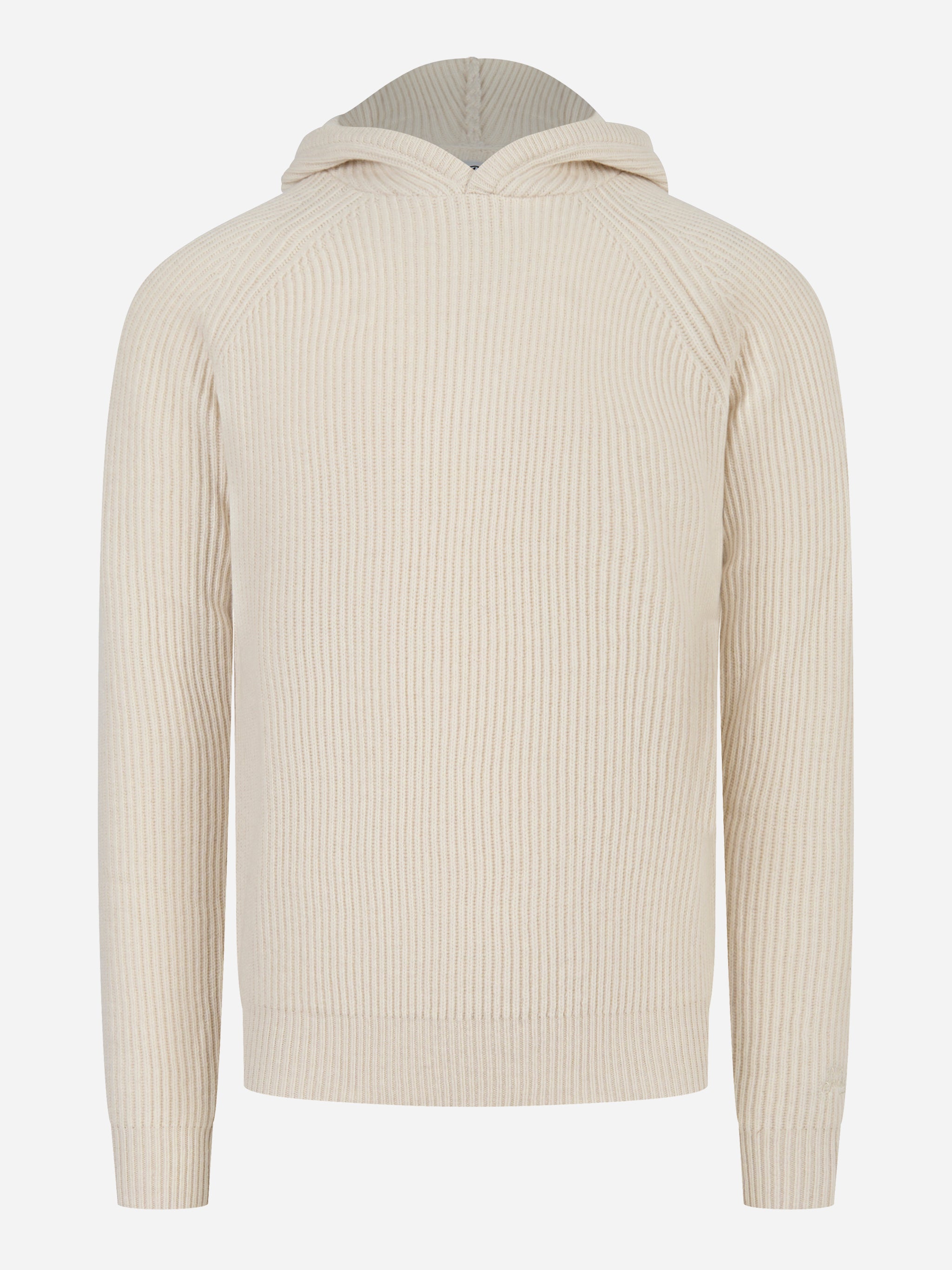 Maglia Malcolm con cappuccio in lana Beige