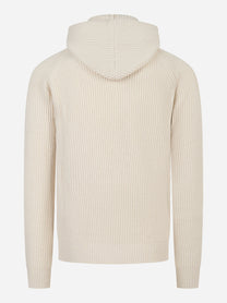 Maglia Malcolm con cappuccio in lana Beige