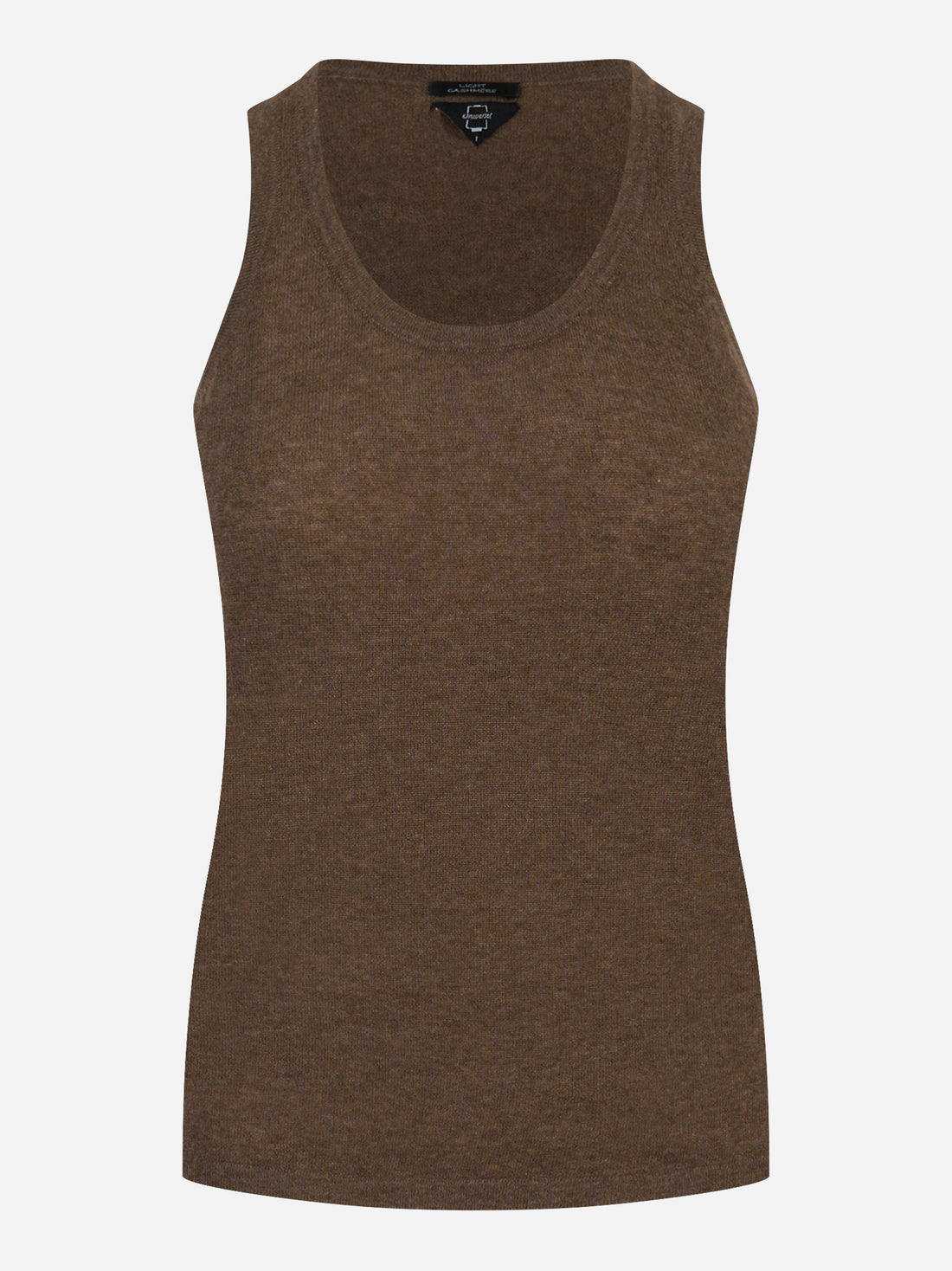 Top in cashmere Marrone