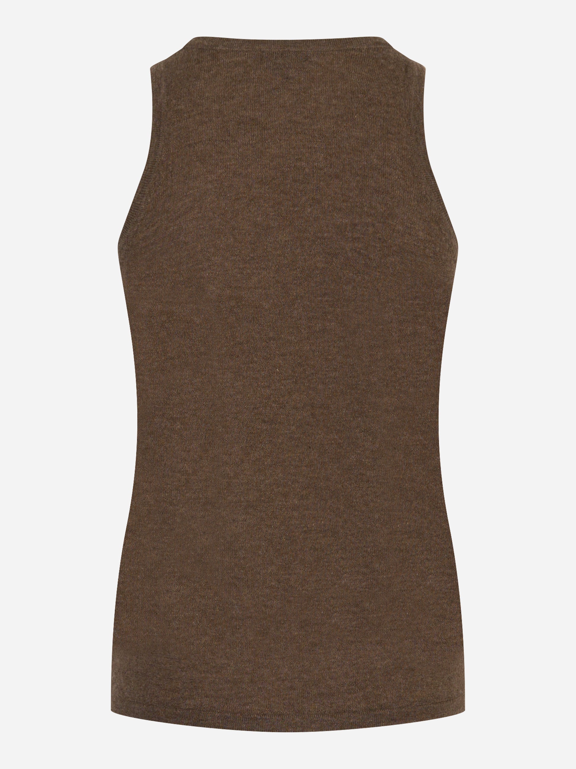 Top in cashmere Marrone