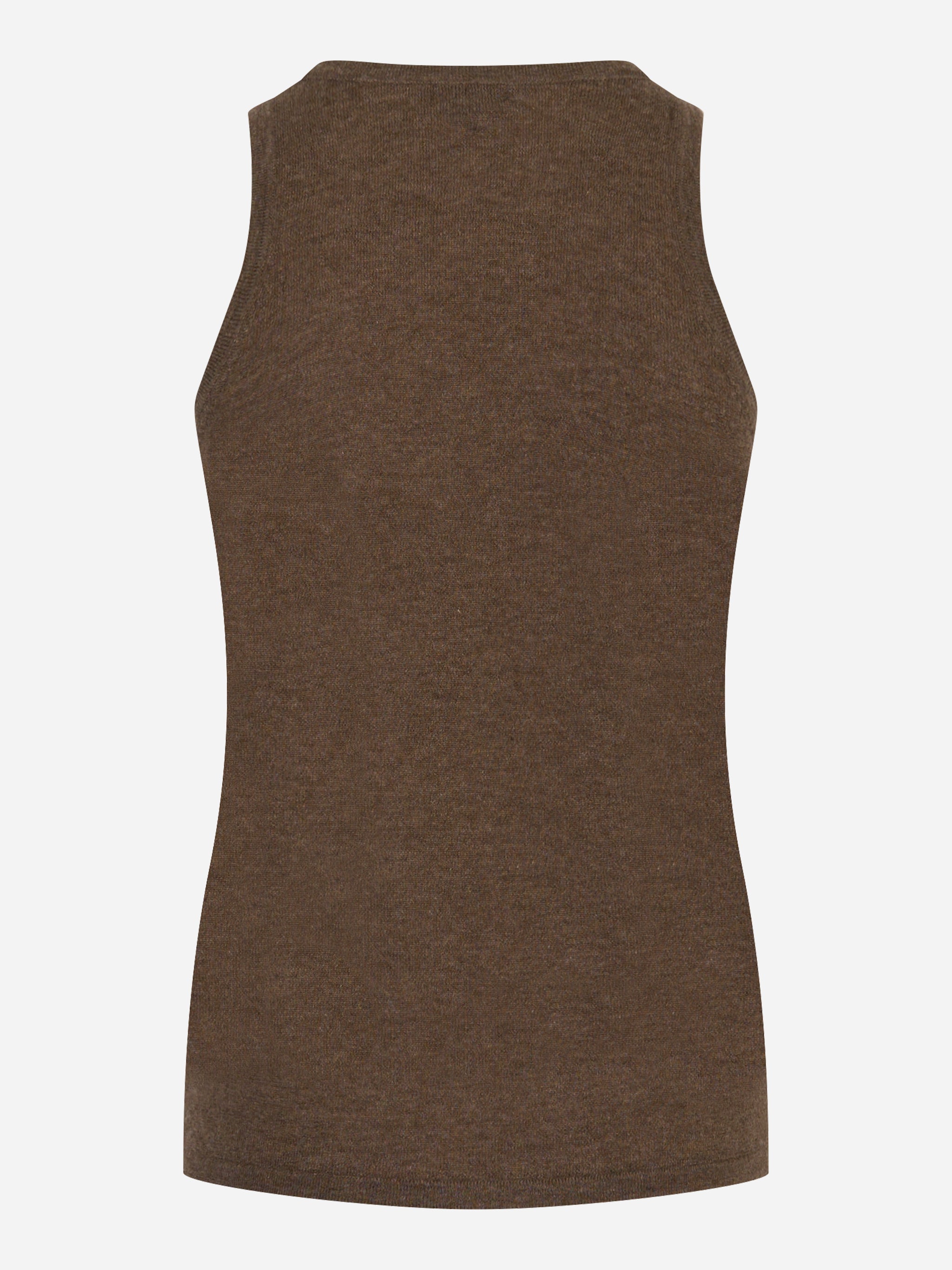 Top in cashmere Marrone