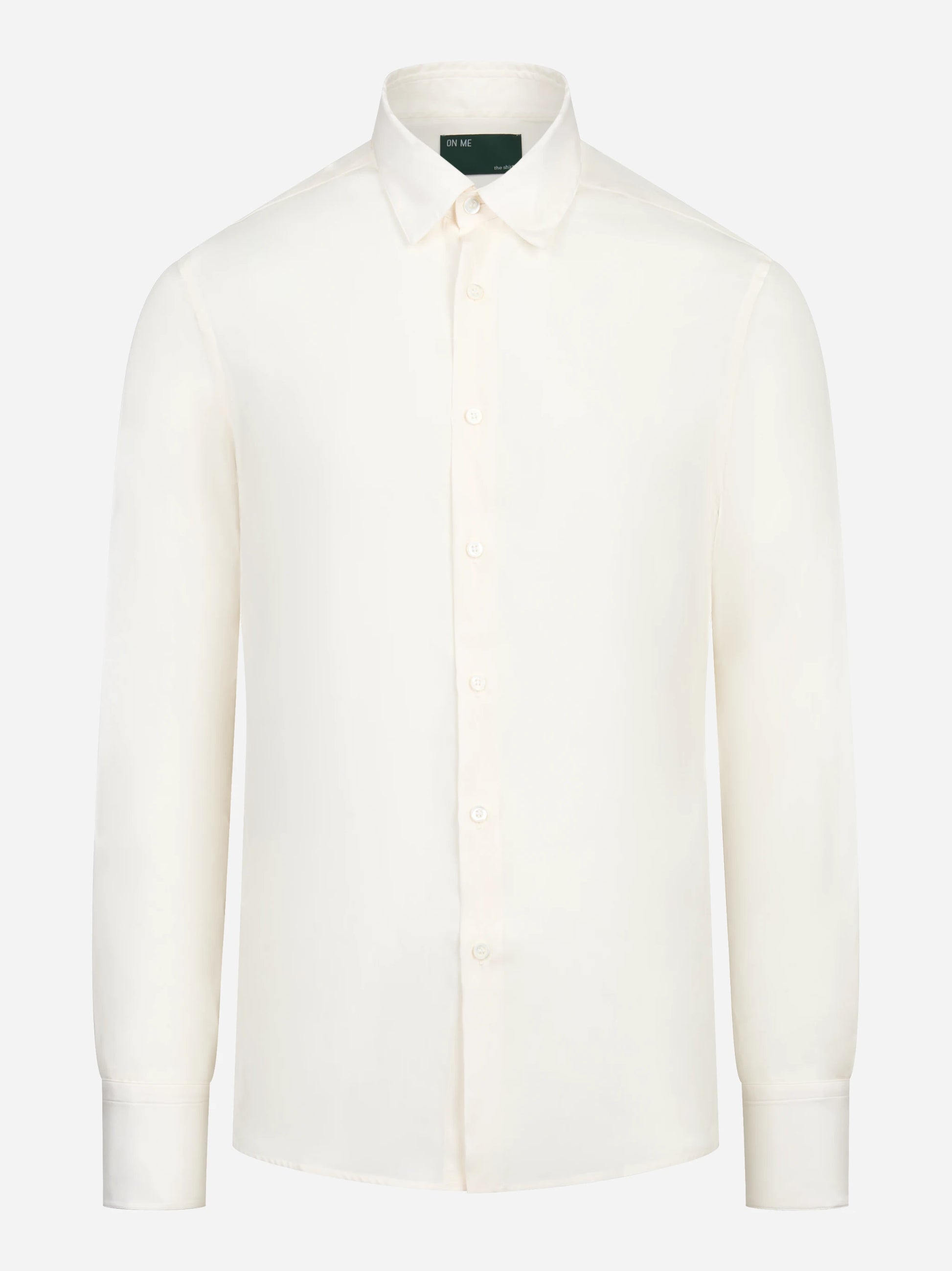 Camicia in pura seta bianca