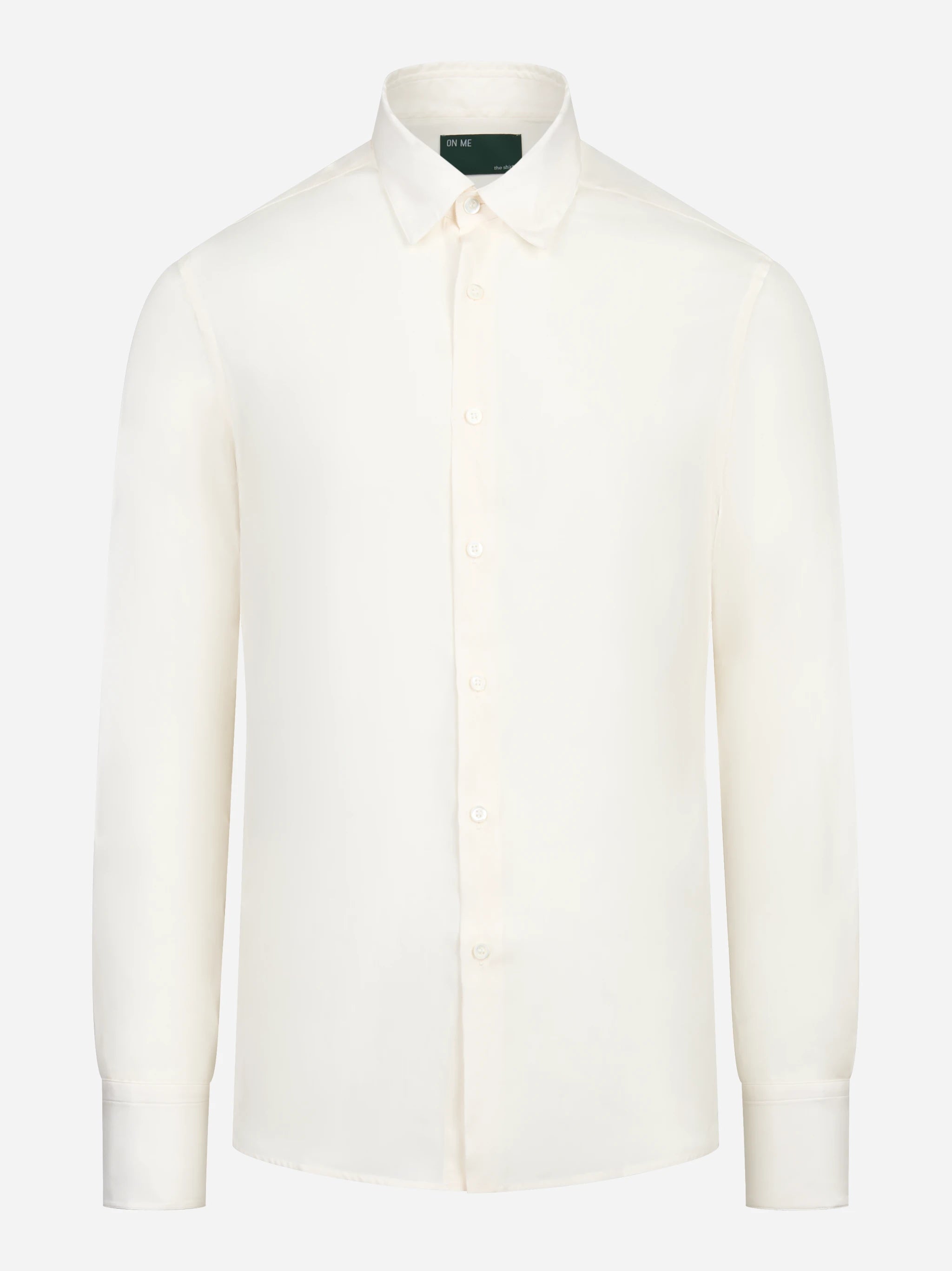 Camicia in pura seta bianca