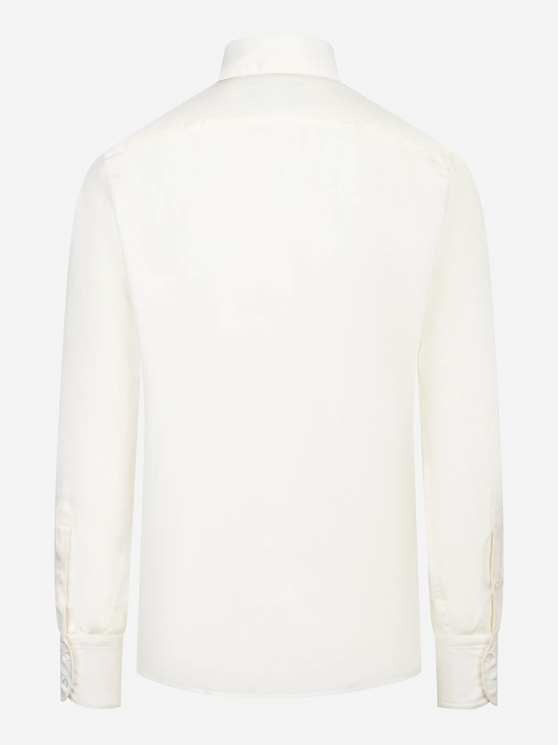 Camicia in pura seta bianca