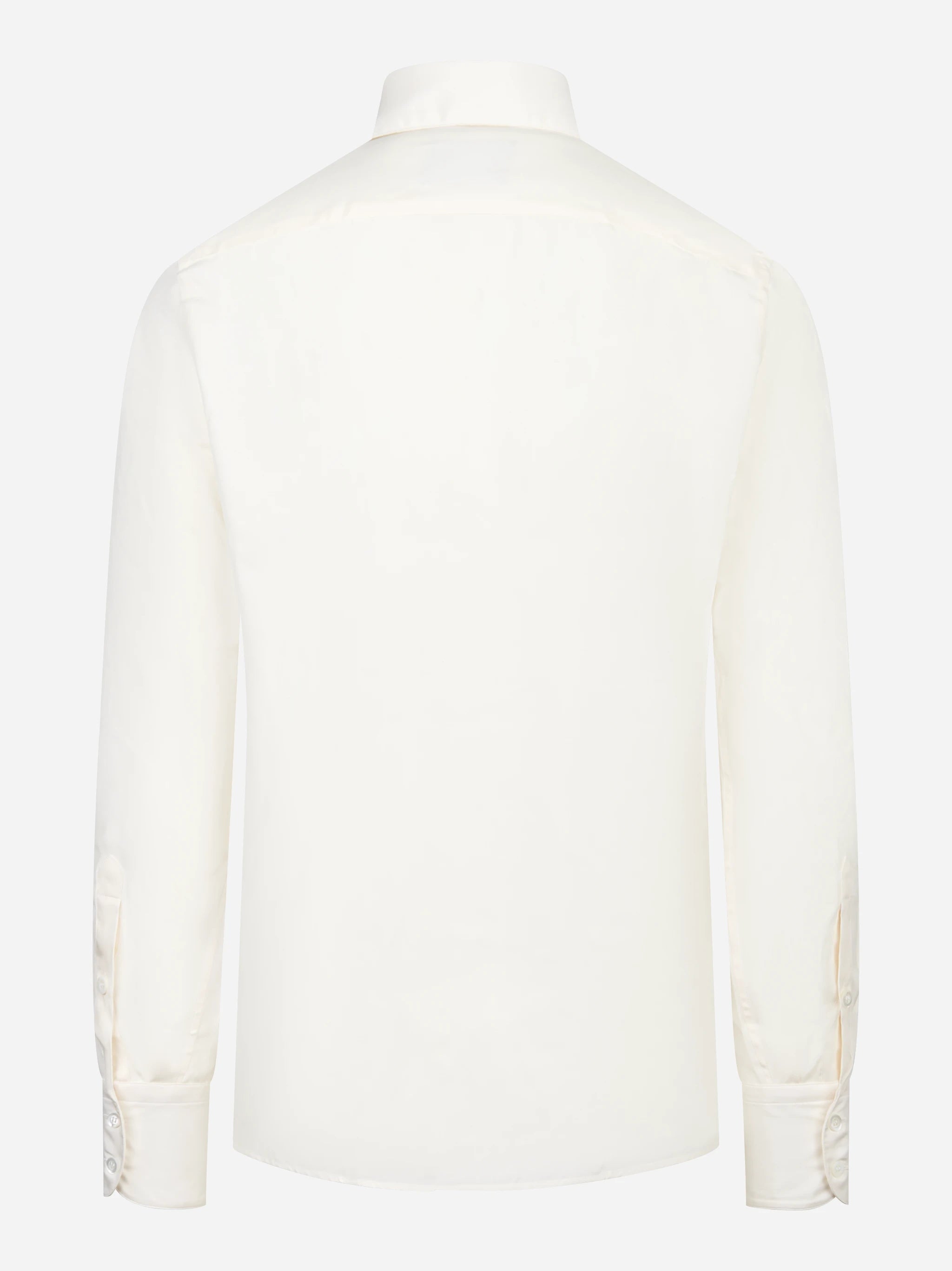 Camicia in pura seta bianca