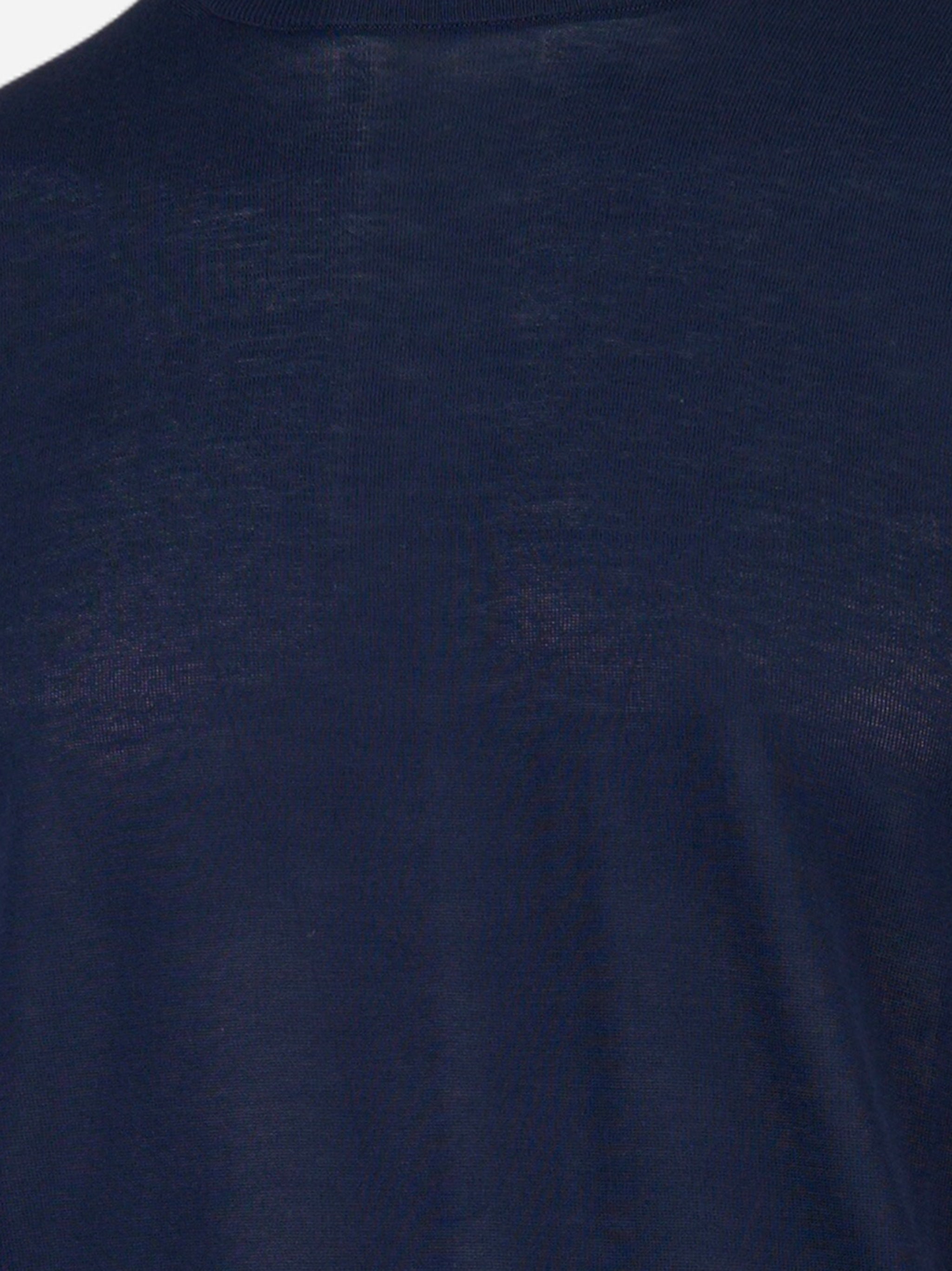 Maglia manica lunga in cotone Blu