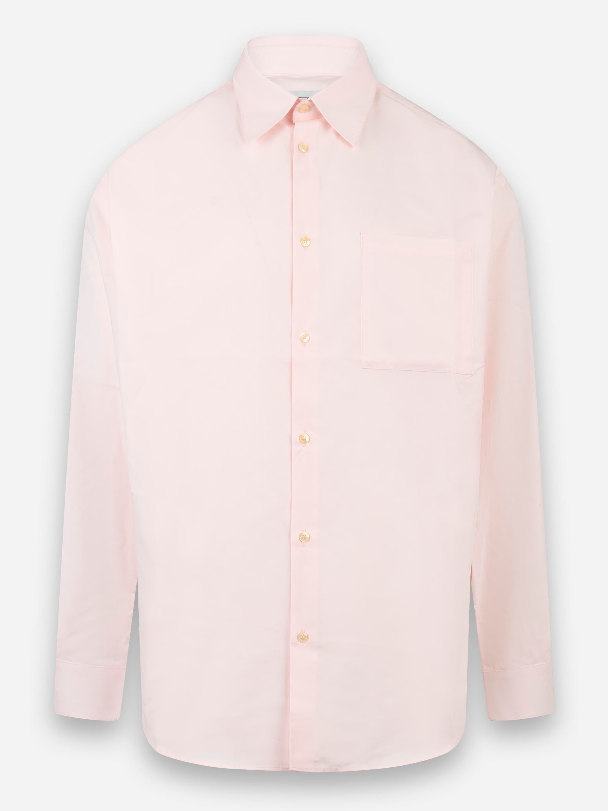 Camicia oversize in popeline di cotone Rosa