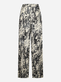 Pantalone Lorenza wide leg con stampa floreale