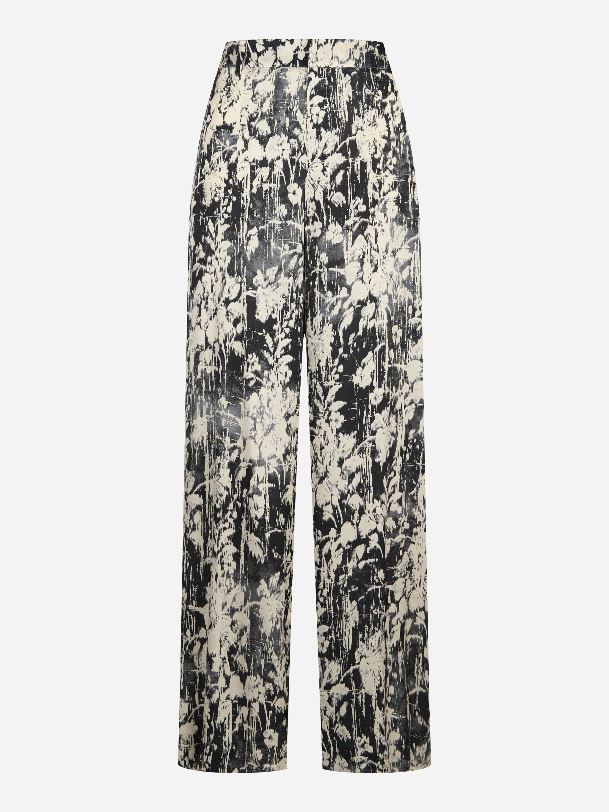 Pantalone Lorenza wide leg con stampa floreale