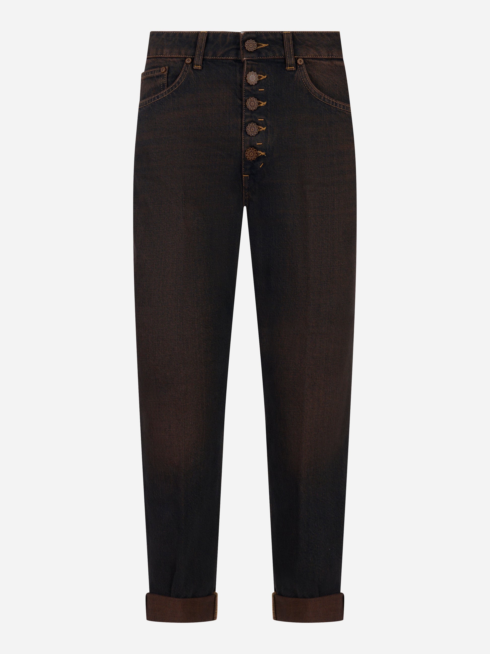 Jeans Koons loose fit in denim sovrattinto Blu