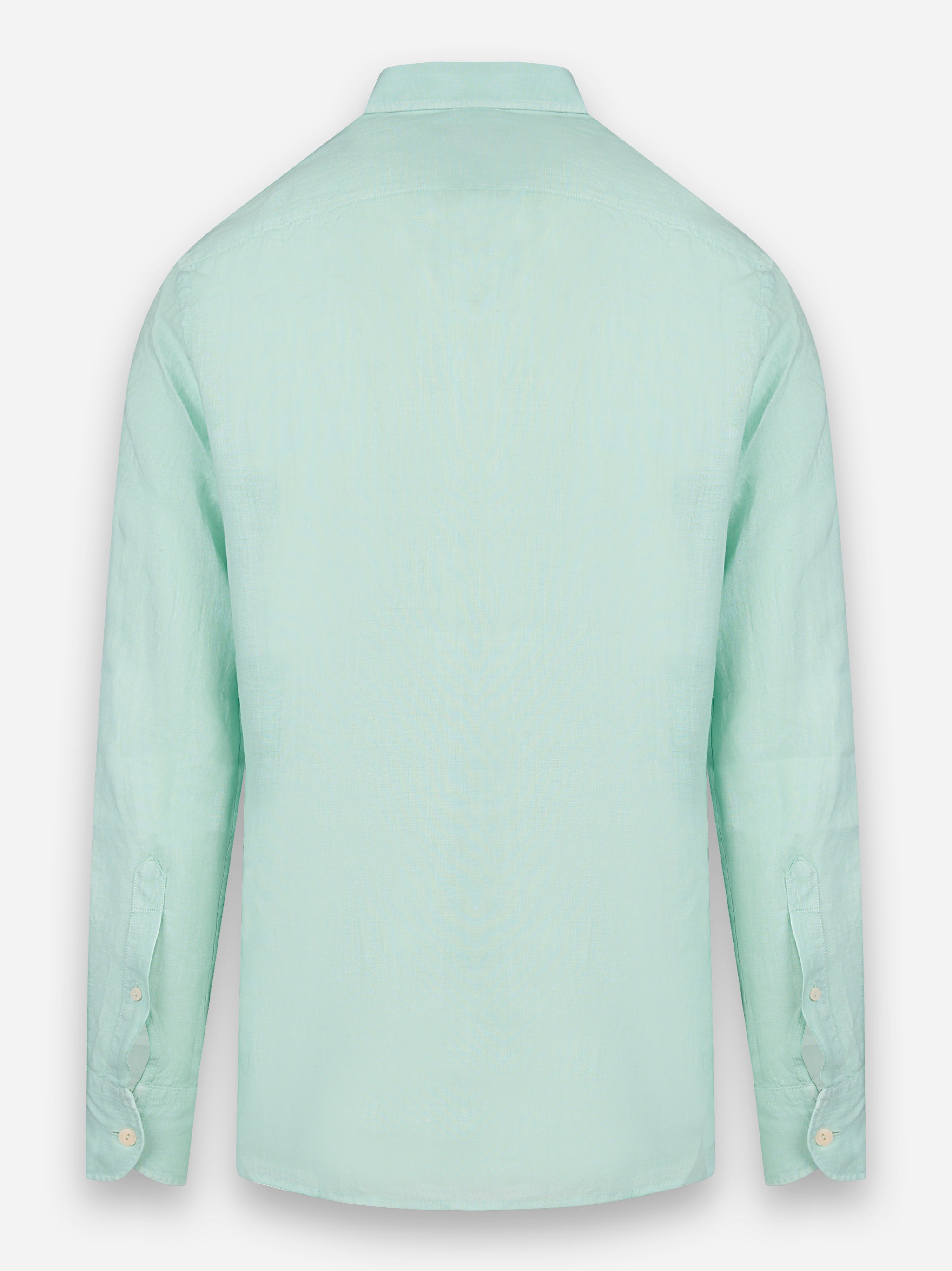 Camicia Pamplona con maniche lunghe in lino Verde