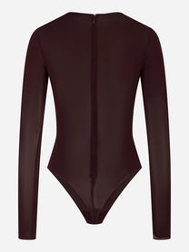 Body in jersey con dettaglio gioiello Bordeaux