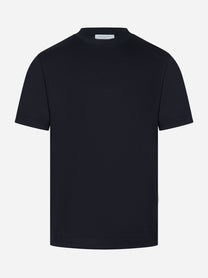 T-shirt slim in cotone blu