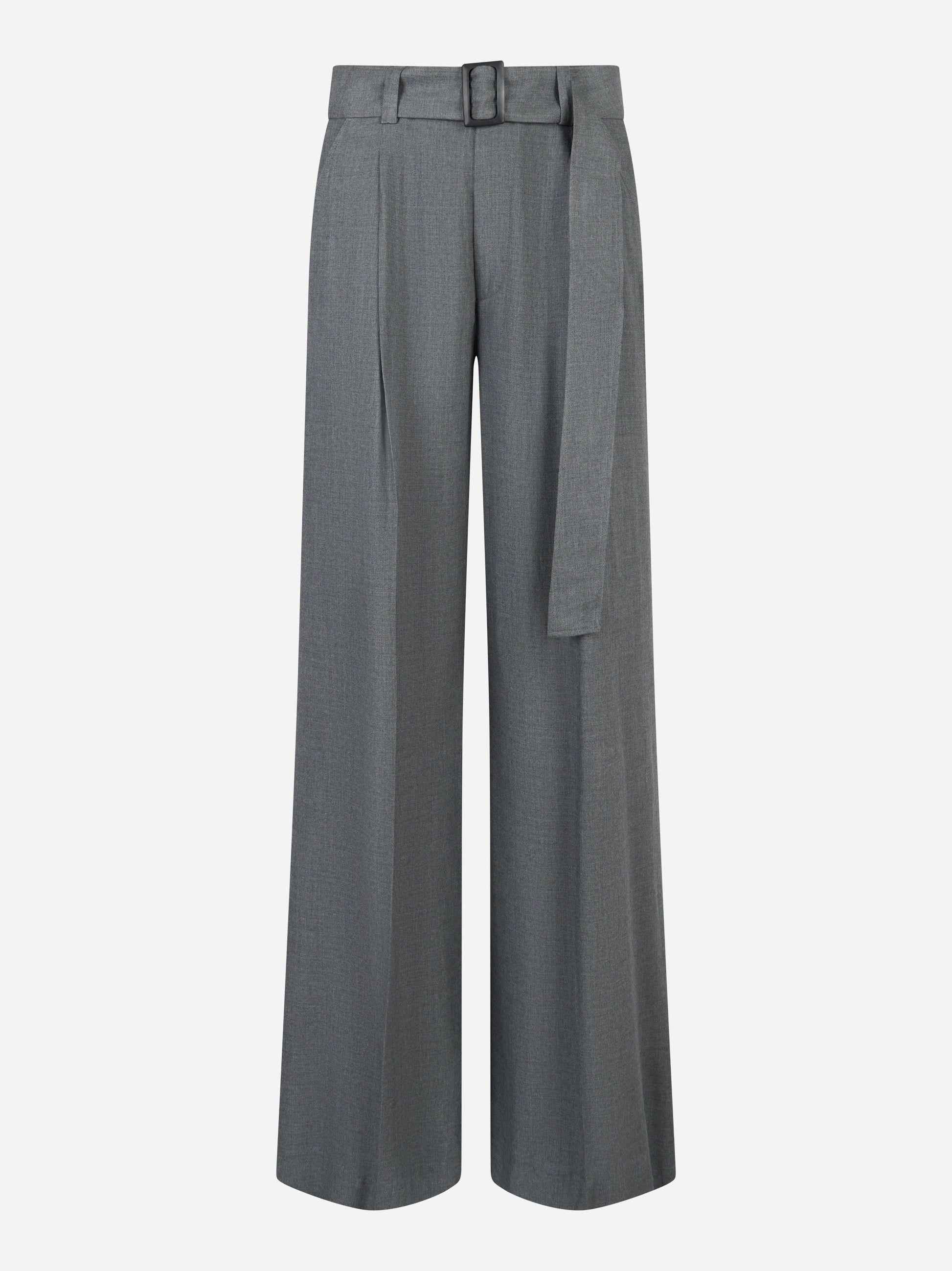 Pantalone Kim loose in levantina di viscosa Grigio