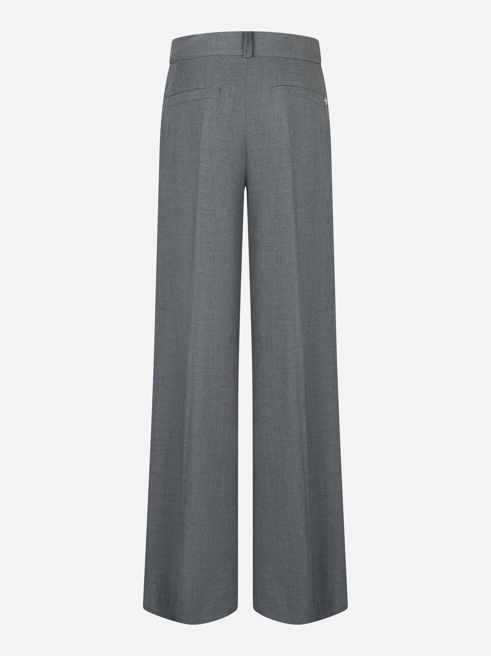 Pantalone Kim loose in levantina di viscosa Grigio
