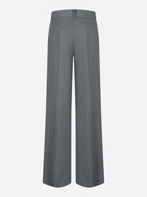 Pantalone Kim loose in levantina di viscosa Grigio
