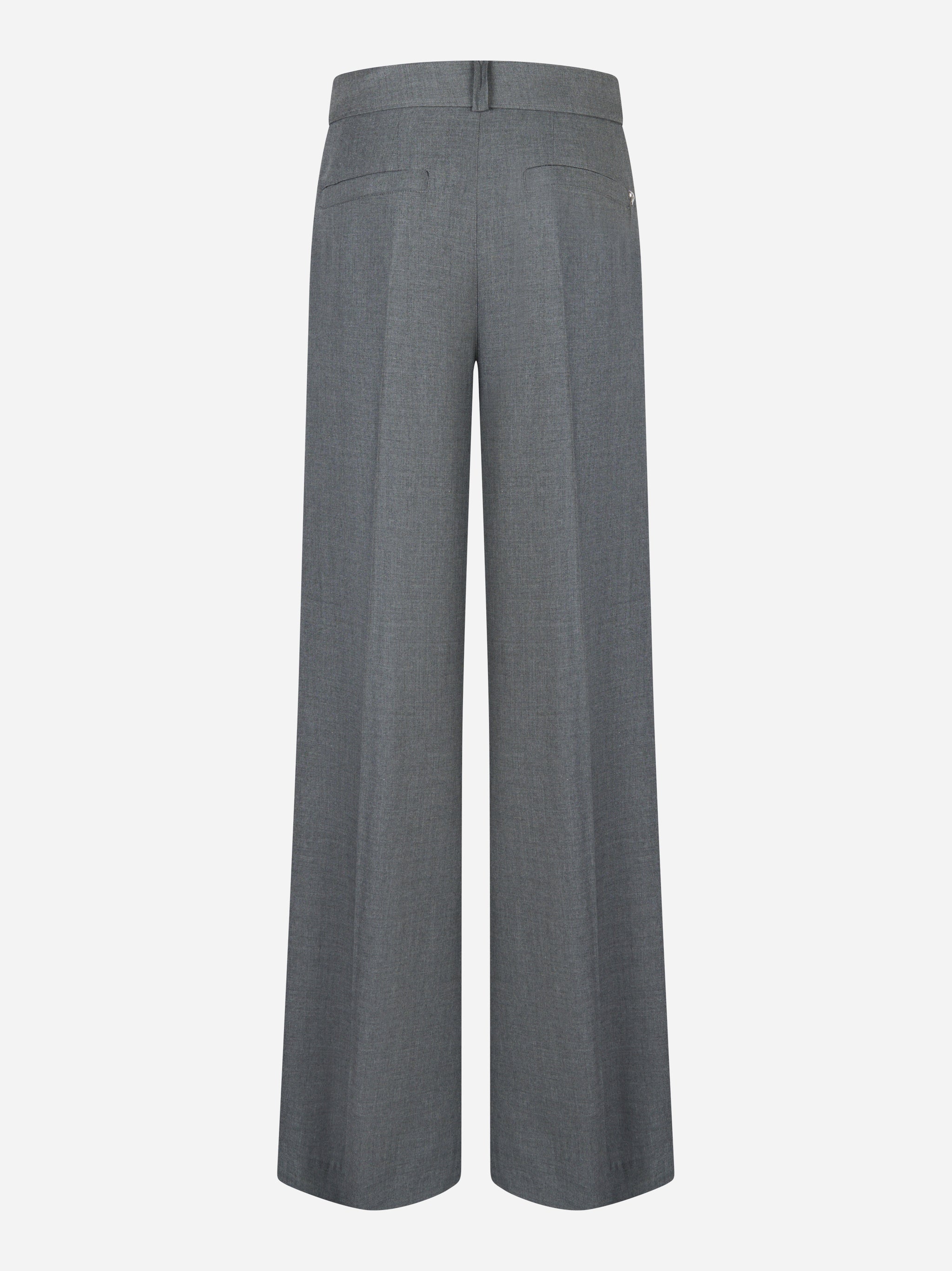 Pantalone Kim loose in levantina di viscosa Grigio