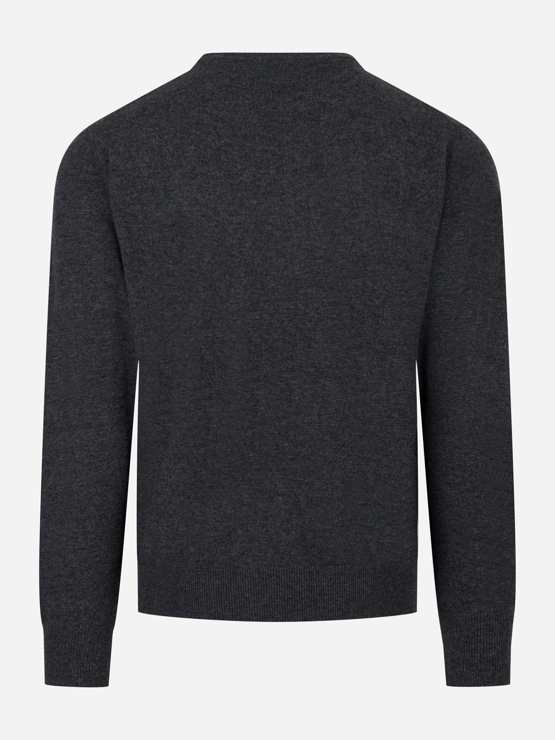 Maglia Regent in lana merinos e cashmere Grigia