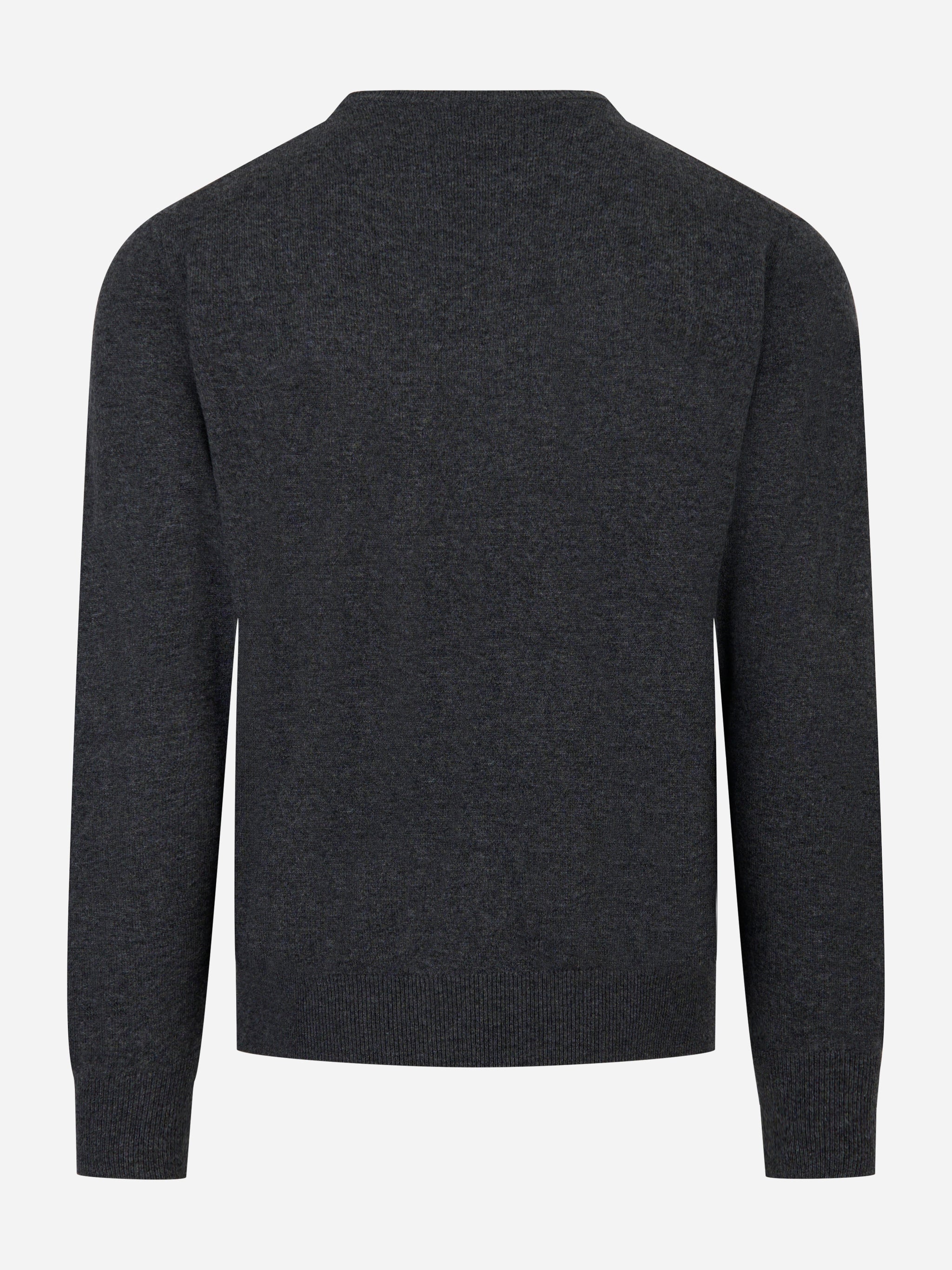 Maglia Regent in lana merinos e cashmere Grigia