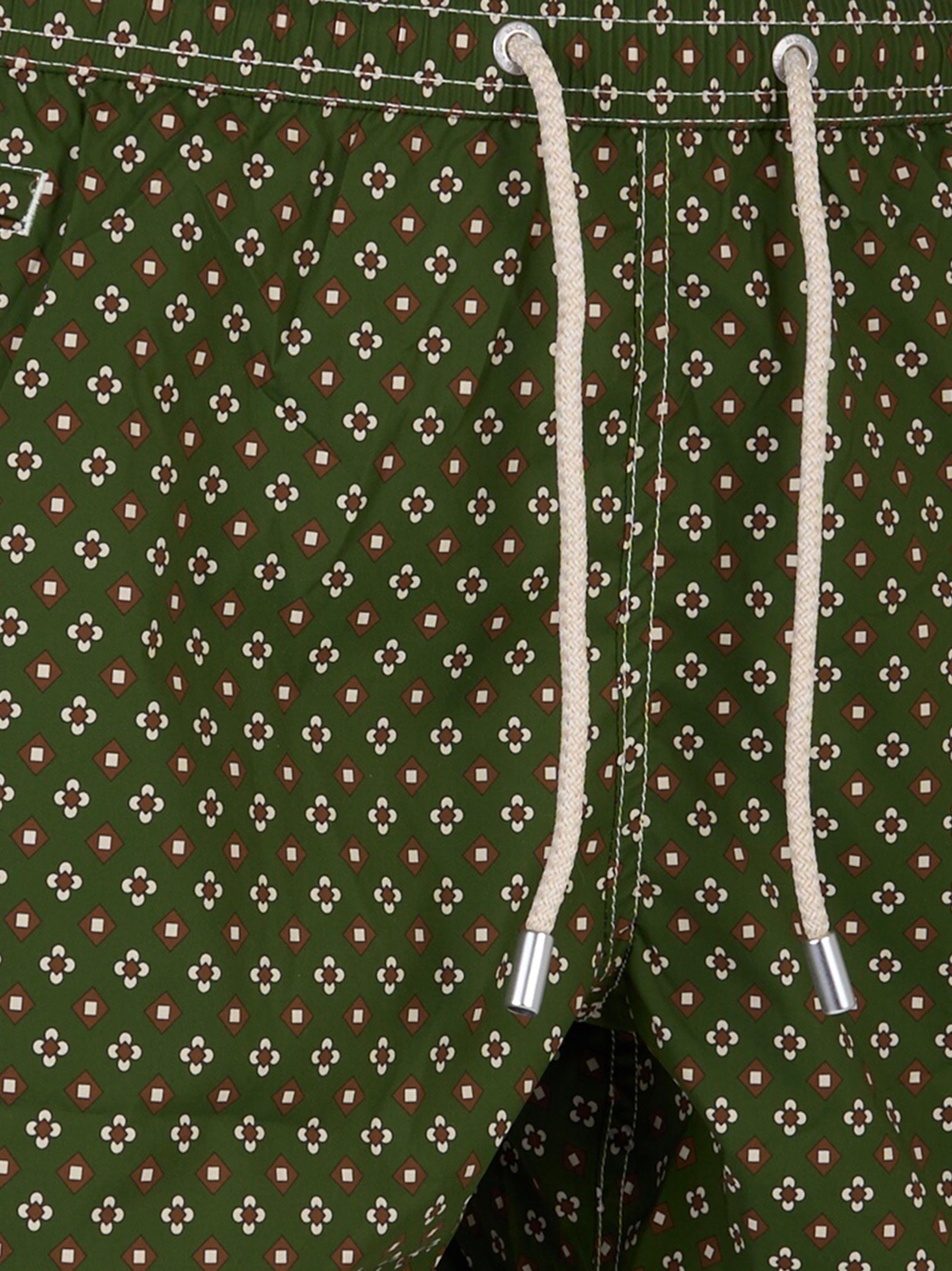Costume mare Comfort Light con stampa cravatte Verde