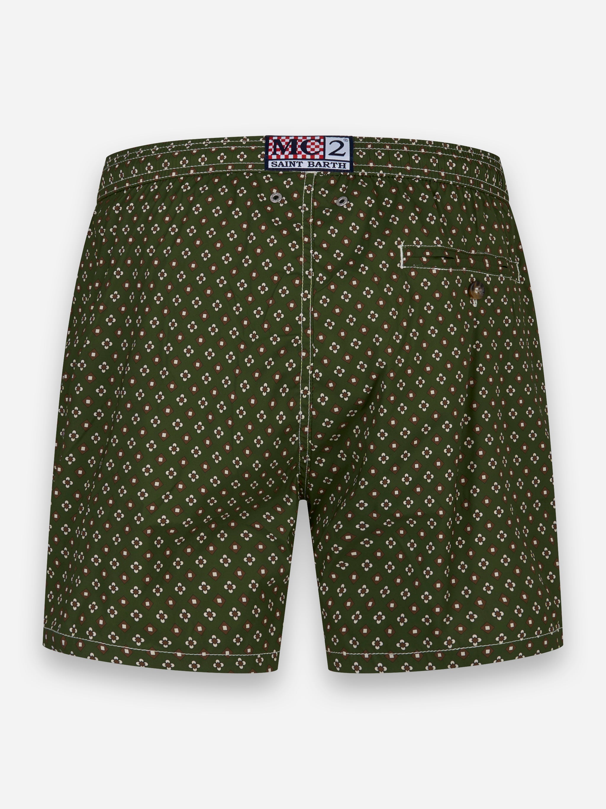 Costume mare Comfort Light con stampa cravatte Verde