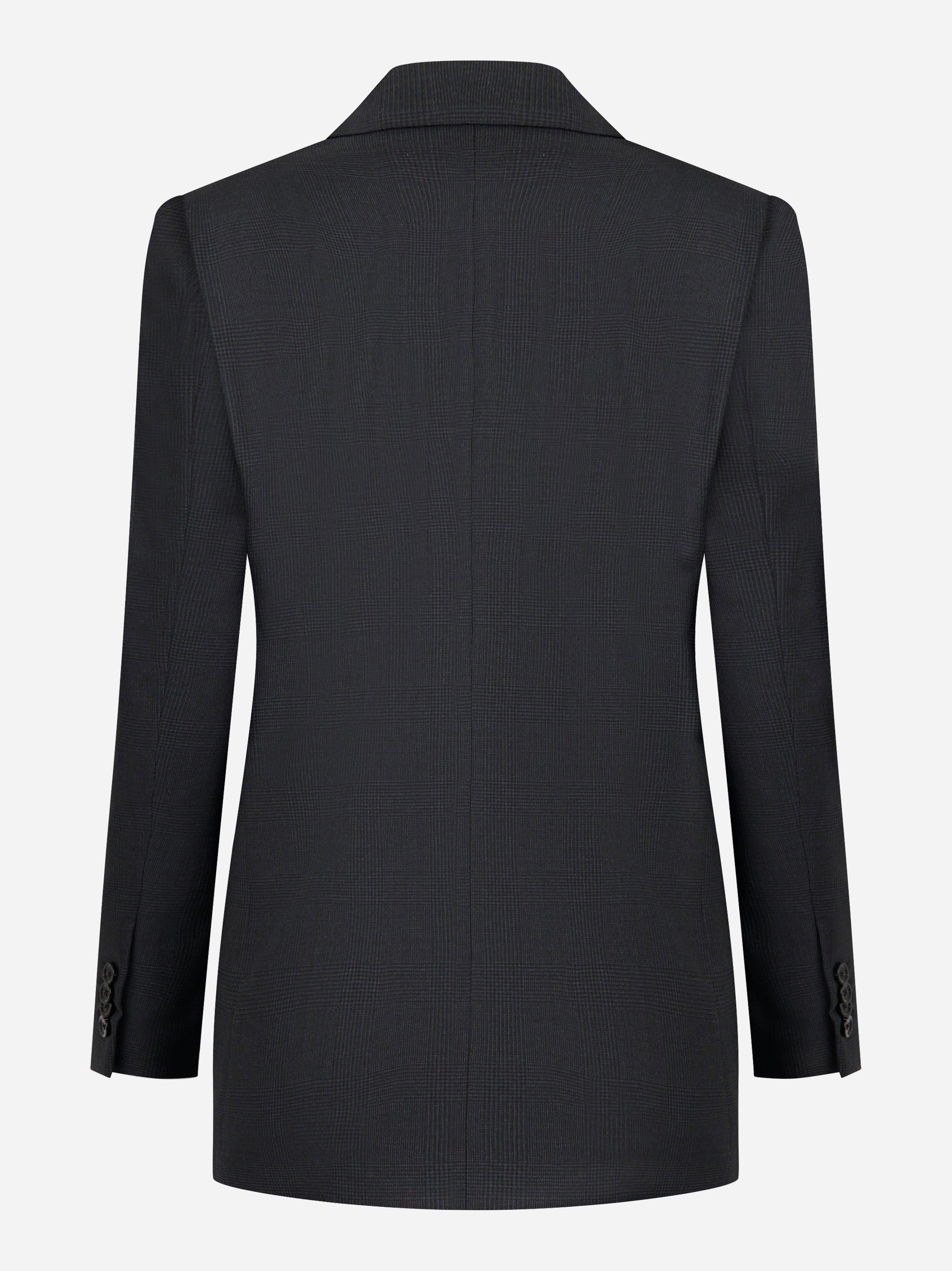 Blazer doppiopetto quattro bottoni con motivo check