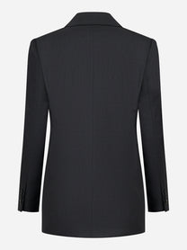 Blazer doppiopetto quattro bottoni con motivo check