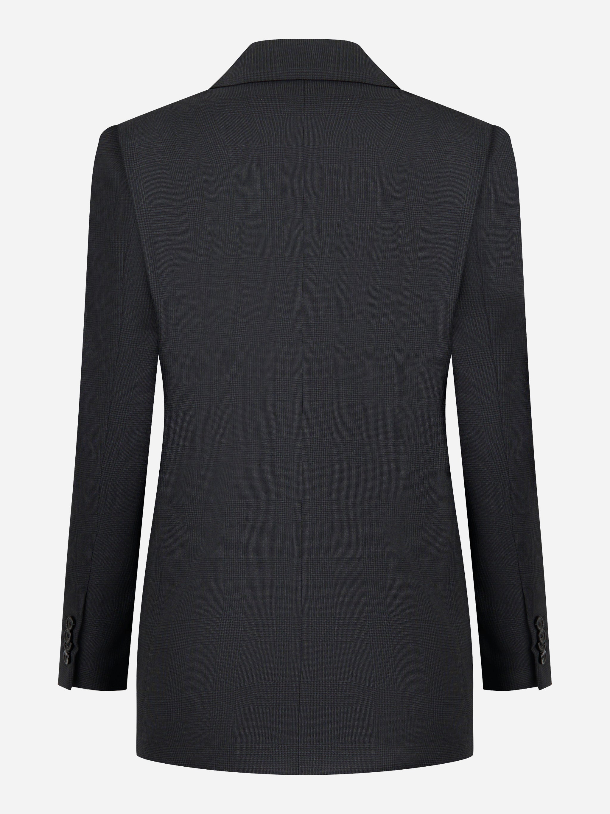 Blazer doppiopetto quattro bottoni con motivo check