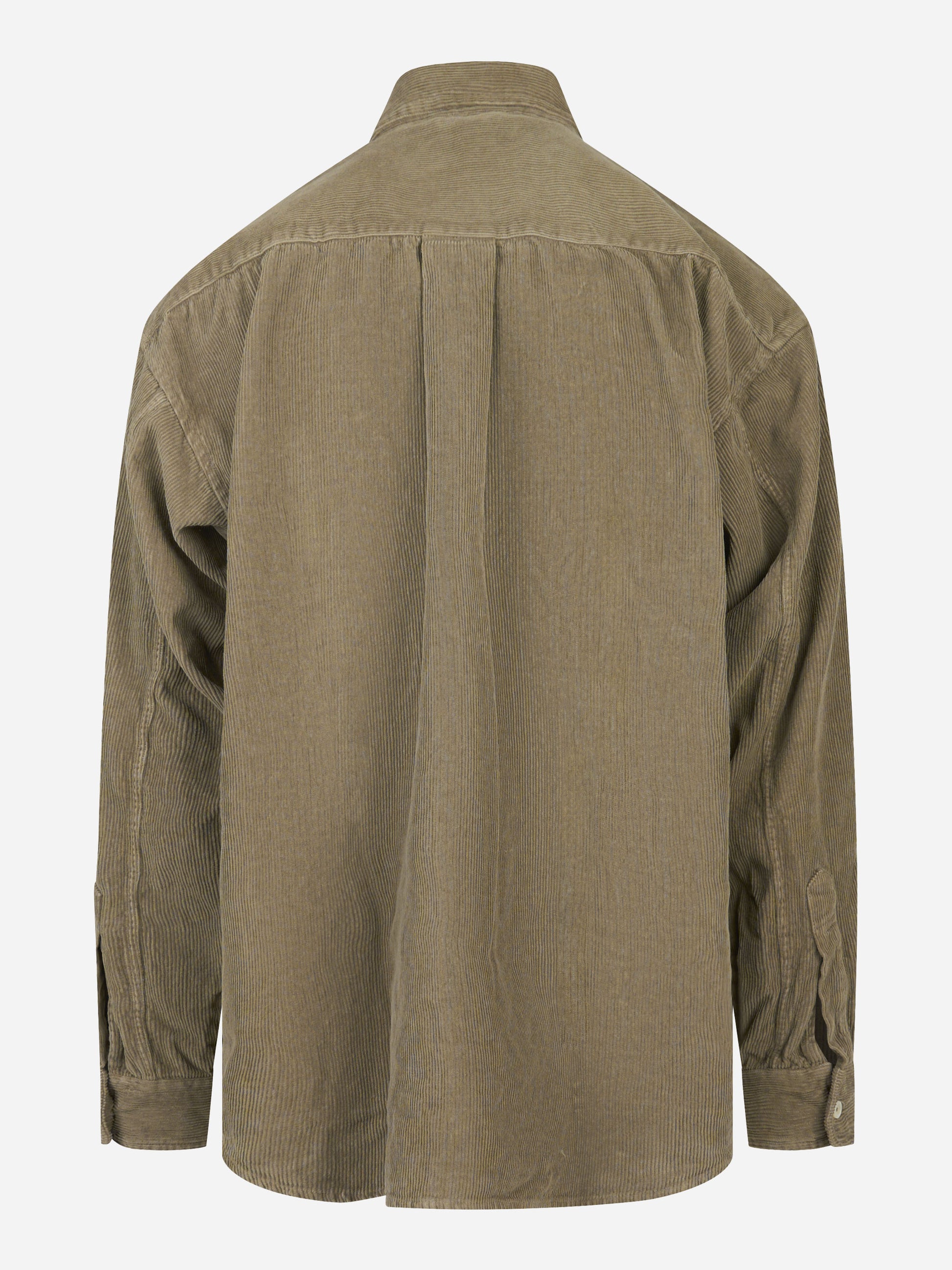 Camicia loose fit in velluto verde