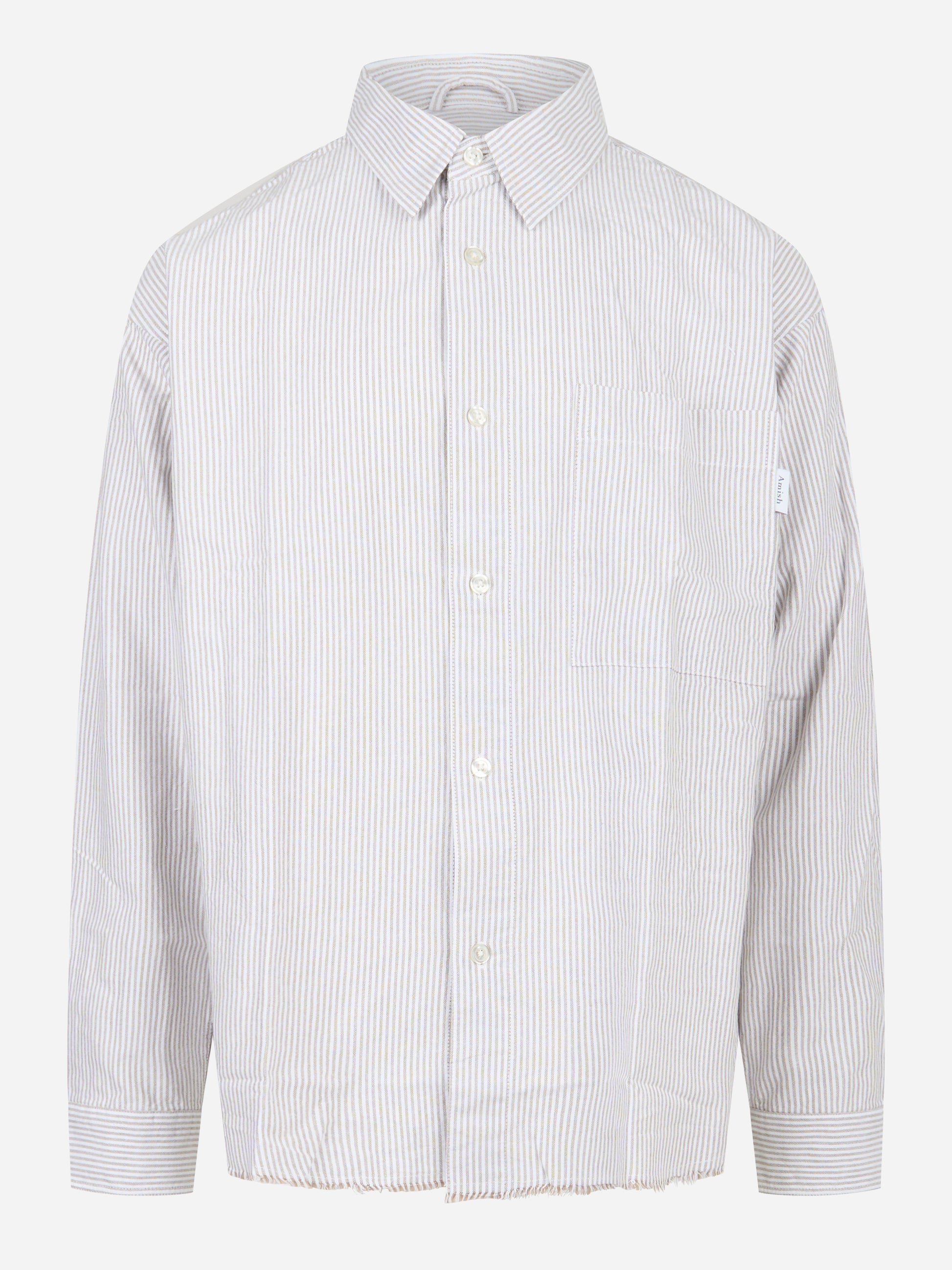 Camicia loose fit in oxford Bianco