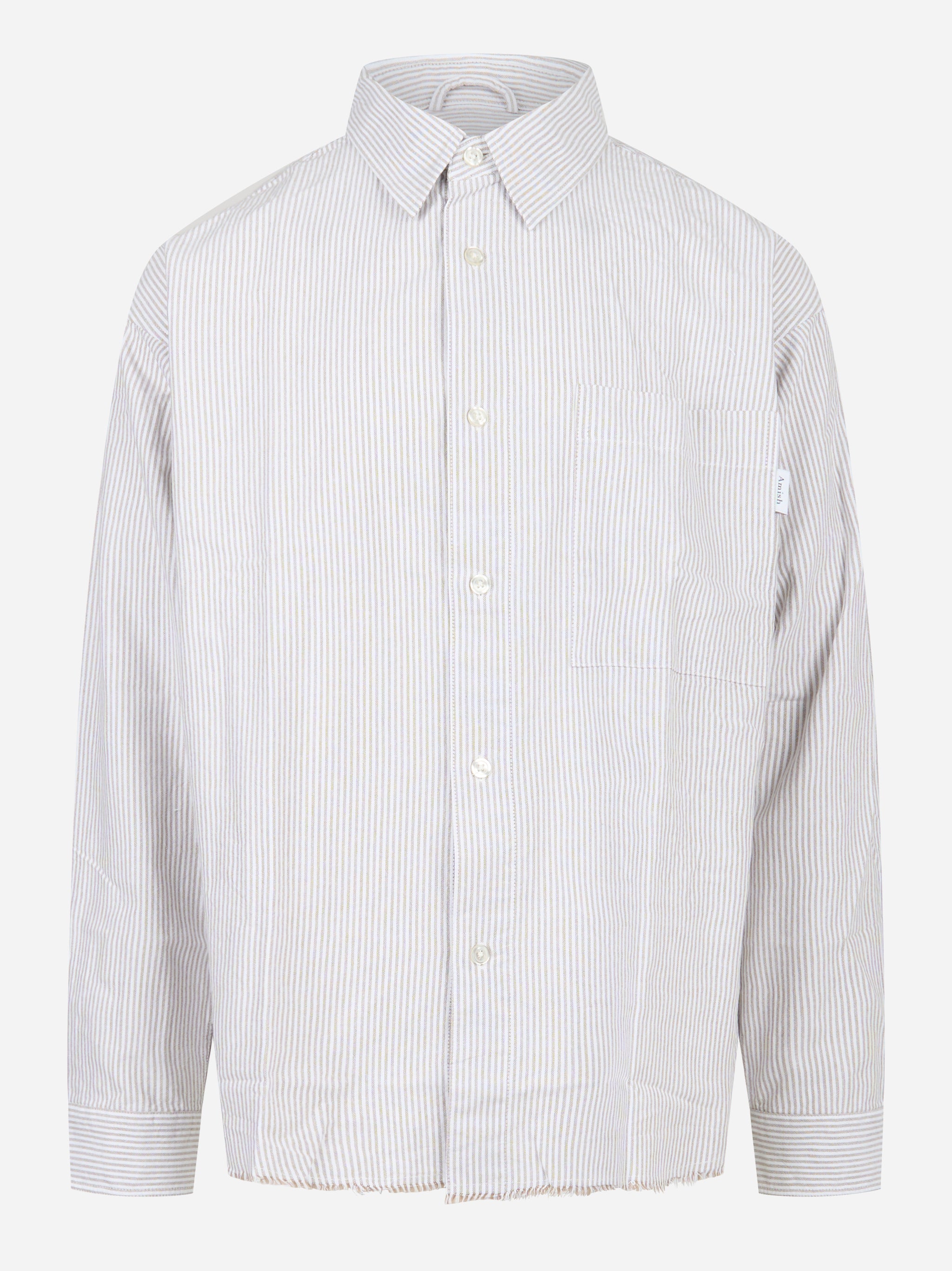 Camicia loose fit in oxford Bianco