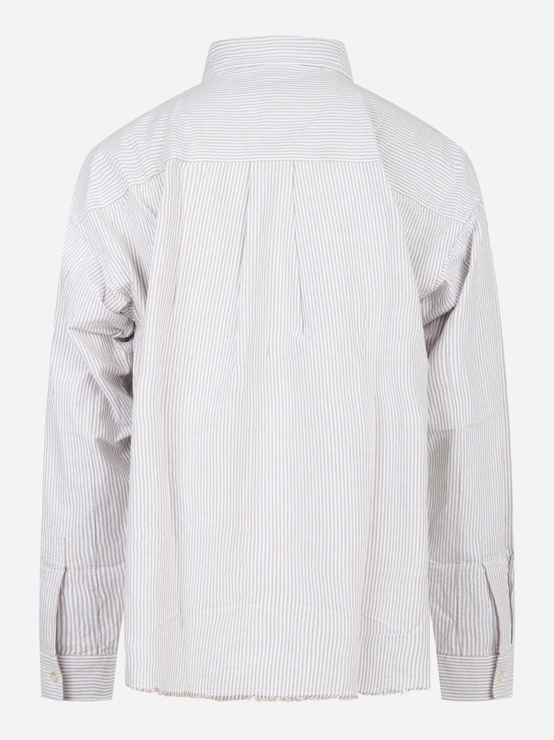 Camicia loose fit in oxford Bianco