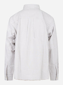 Camicia loose fit in oxford Bianco
