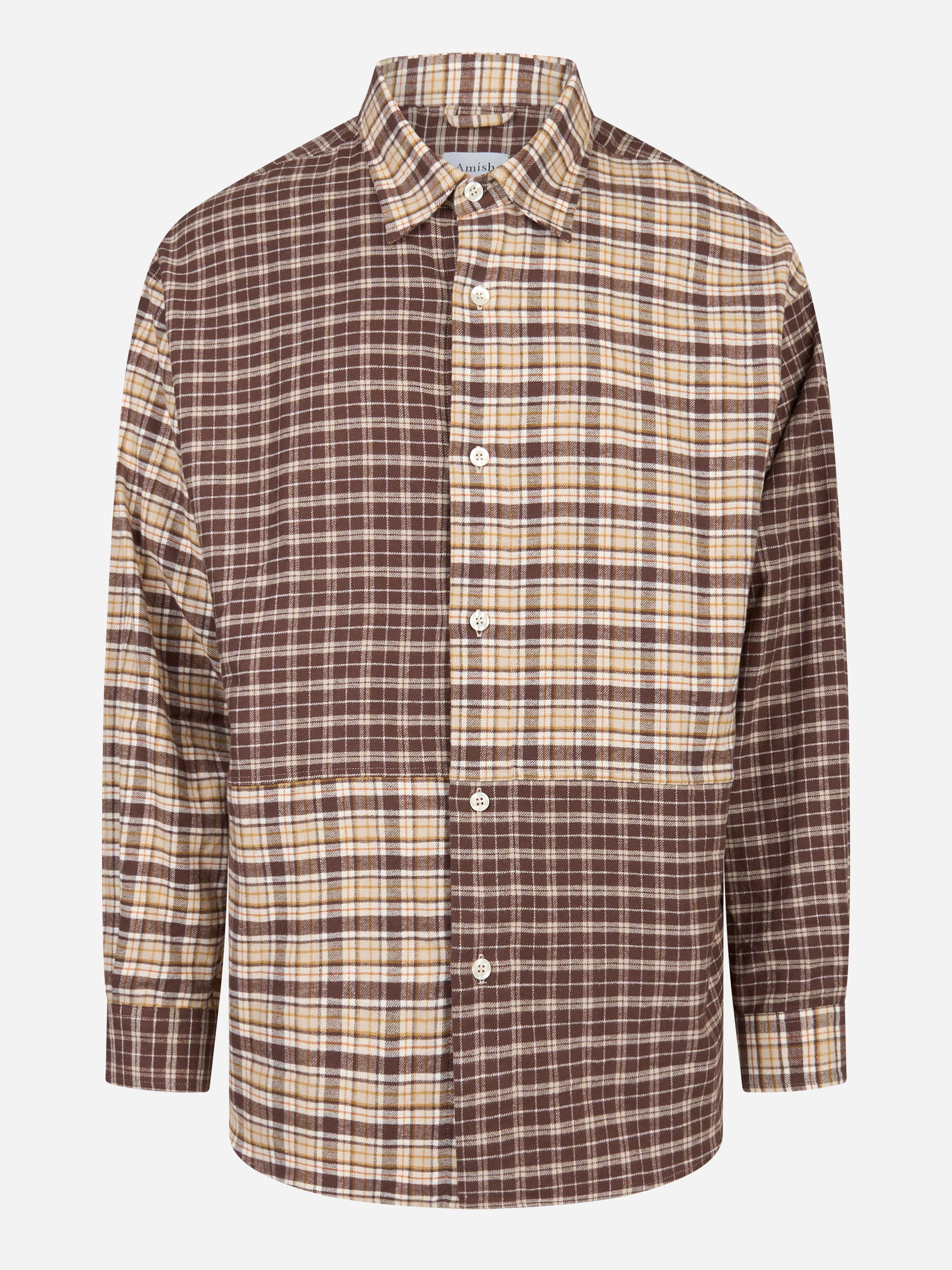 Camicia loose fit patchwork