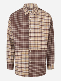 Camicia loose fit patchwork