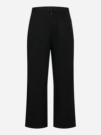 Pantalone loose fit in bull denim nero